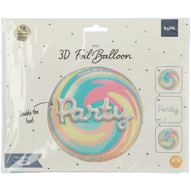 Party Helium Ballon 3D 56cm