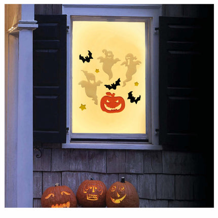 Halloween Fensterdekoration Gespenster