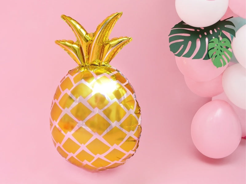 Helium Ballon Ananas Gold 63cm