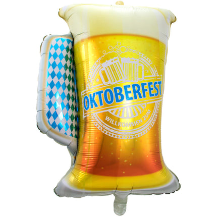 Helium Ballon Oktoberfest Bier Pulp 80cm leer