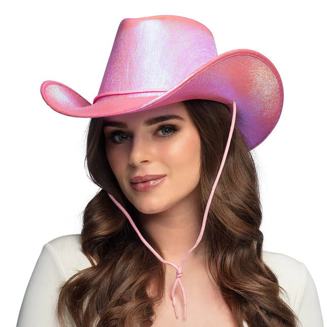 Cowboyhut Rosa Perle