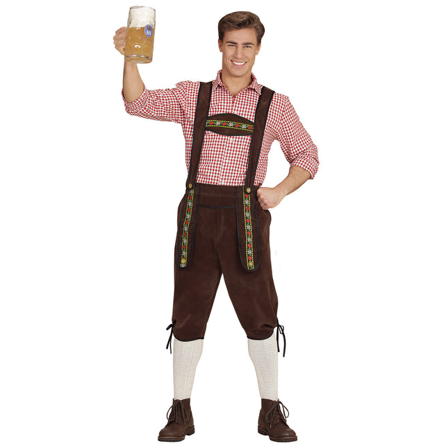 Oktoberfest Lederhosen Braun Männer