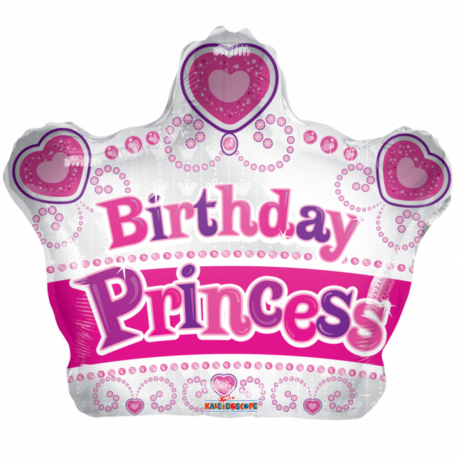 Helium Ballon Krone Geburtstag Prinzessin 45cm leer