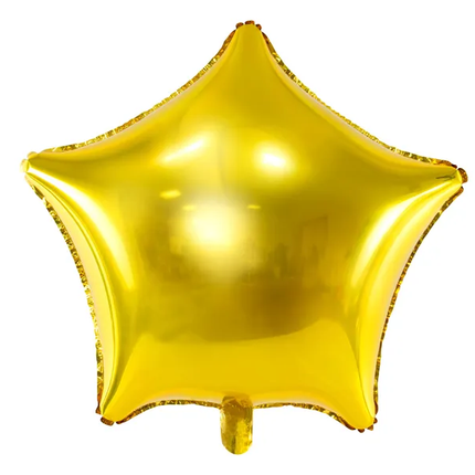 Heliumballon Star Gold Leer 70cm