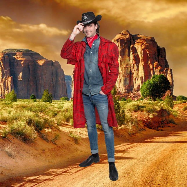 Cowboy Jacke Rot