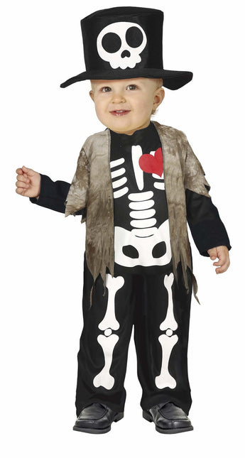 Halloween Kostüm Baby Skelett