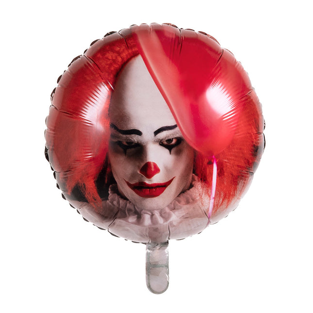 Halloween Helium Ballon Horror Clown Leer 45cm