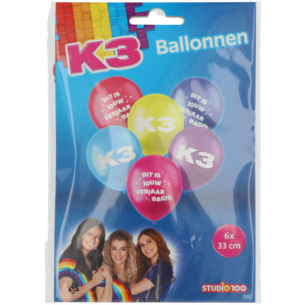 Ballons K3 23cm 6Stk