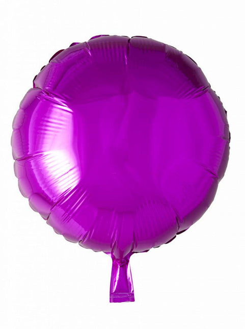 Helium Ballon Rund Fuchsia 46cm leer