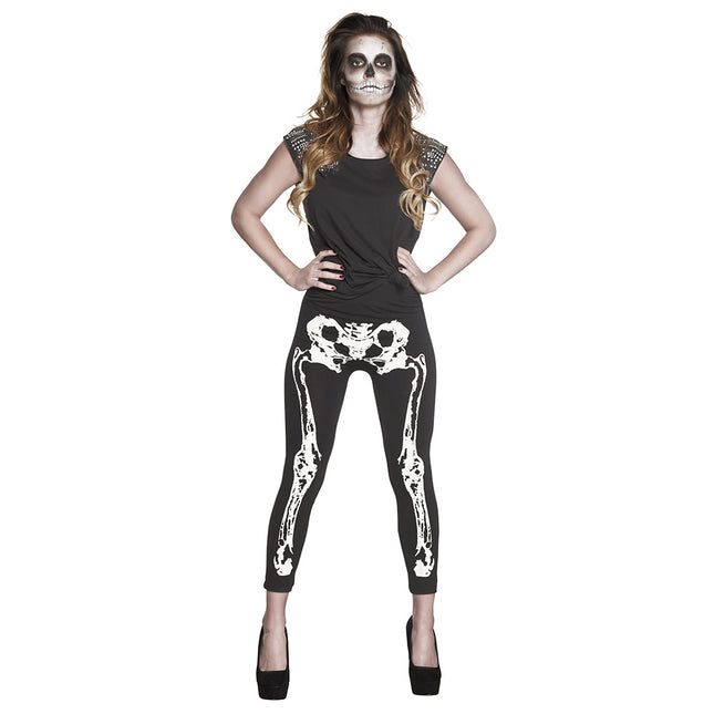 Halloween Legging Skelett