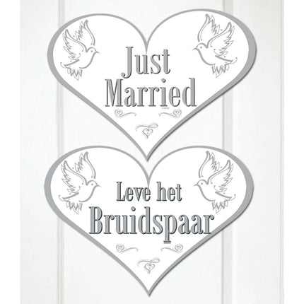 Türschild Just Married 45cm