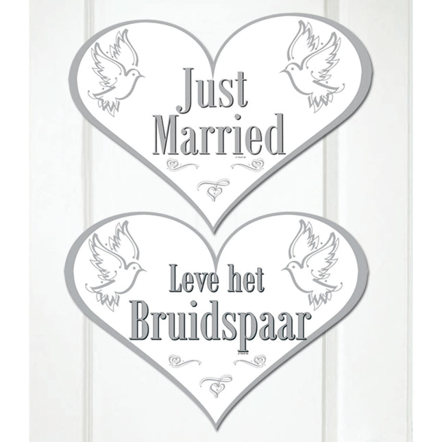 Türschild Just Married 45cm