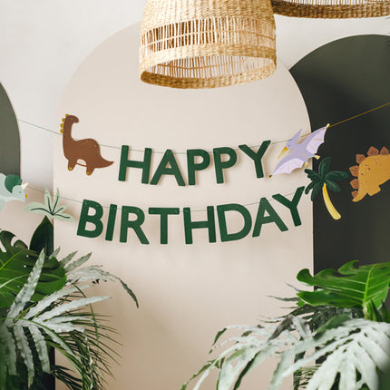 Alles Gute zum Geburtstag Letterslinger Dinosaurier