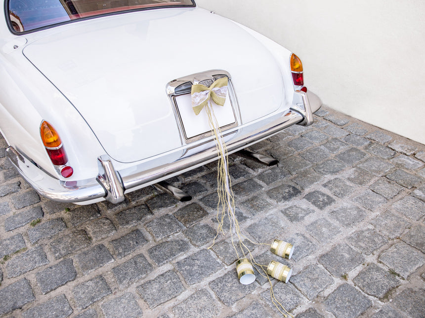 Auto-Deko-Set Hochzeitsschleifen