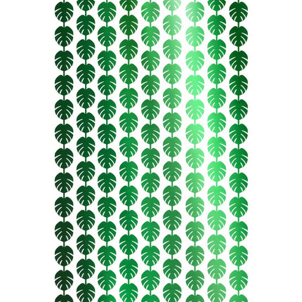 Hawaii Türvorhang Grüne Palmblätter 2m