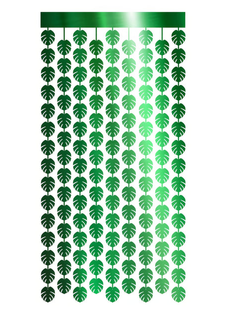 Hawaii Türvorhang Grüne Palmblätter 2m