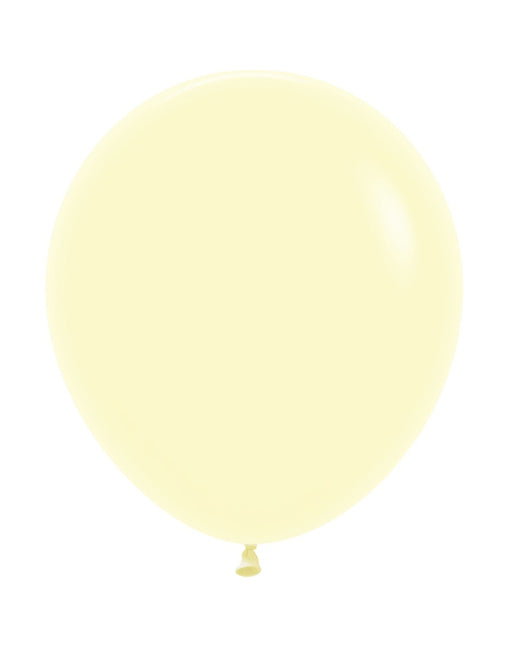 Ballons Pastell Mattgelb 45cm 25Stk