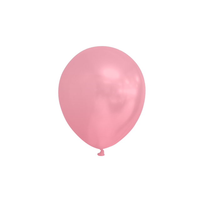 Rosa Luftballons Metallic 13cm 100 Stk.