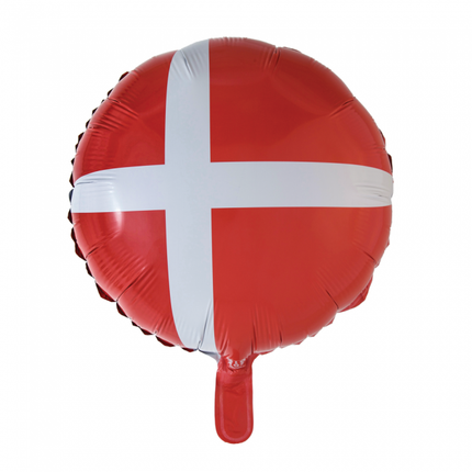 Heliumballon Flagge Dänemark 45cm leer