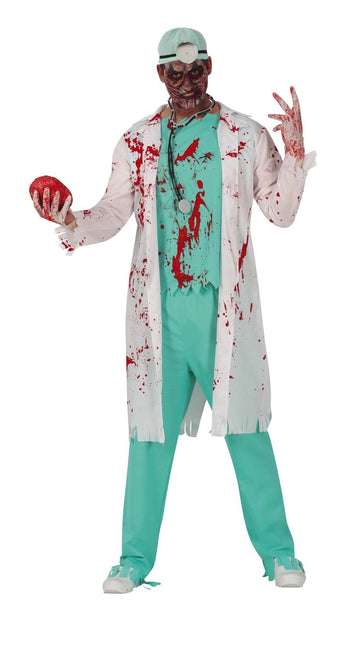 Doktor Zombie Halloween Kostüm Männer