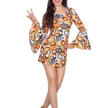 Hippie Kleid Schmetterlingsärmel