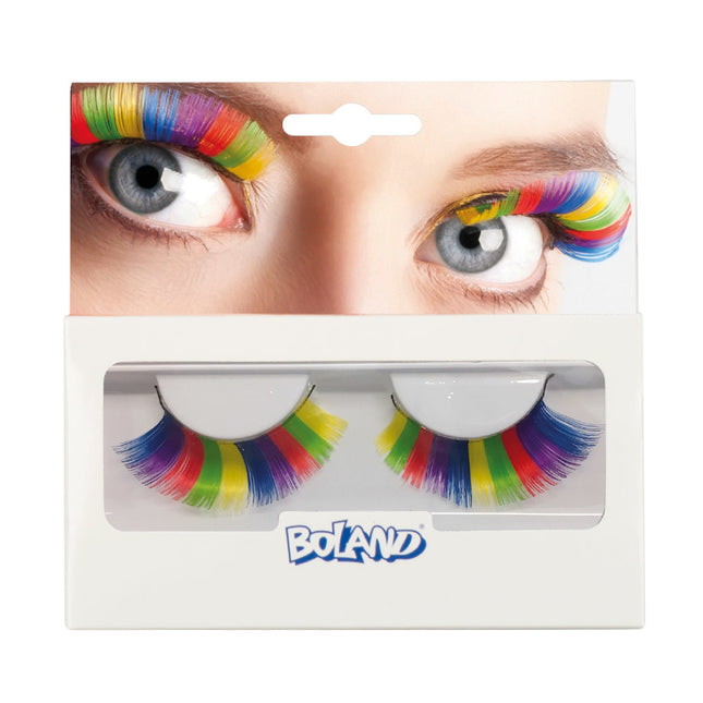 Falsche Wimpern Regenbogen 2 Stk.