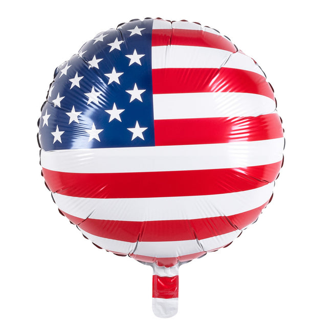 Heliumballon Usa Doppelseitig Leer 45cm