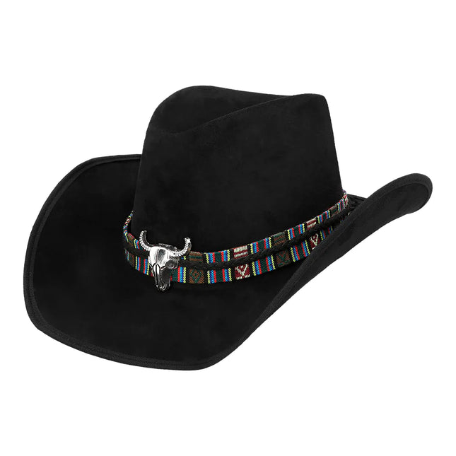 Schwarzer Cowboyhut Luxe