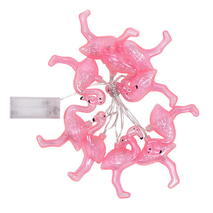 Lichtgirlande LED Flamingo 1,4m