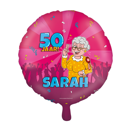 Helium Ballon Sarah Cartoon Leer 30cm