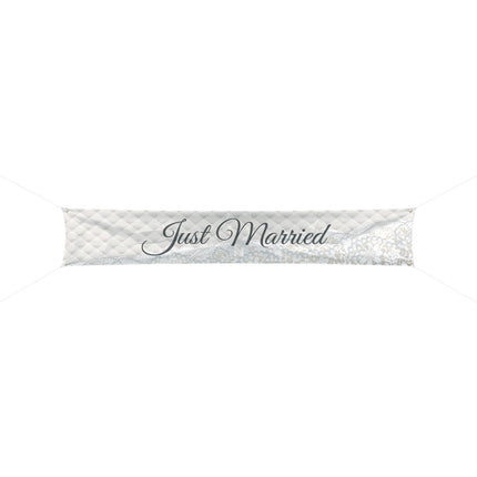 Banner "Frisch verheiratet" 3m