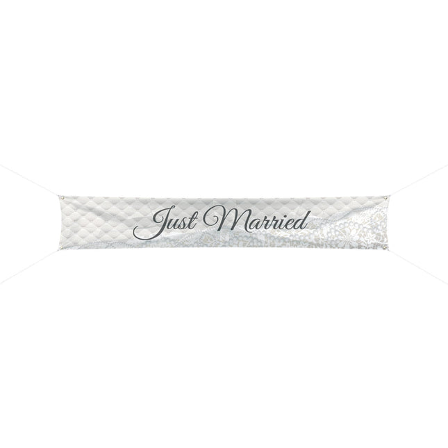 Banner "Frisch verheiratet" 3m