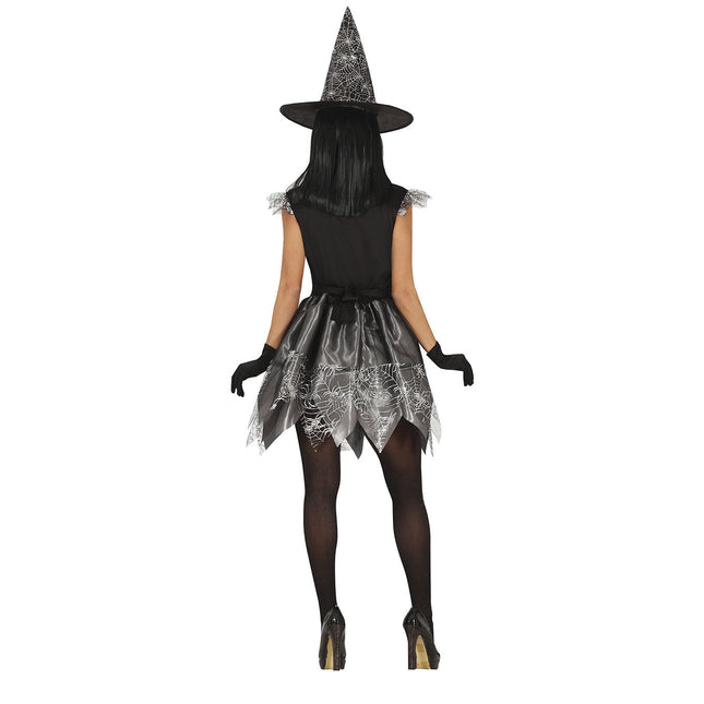 Hexe Halloween Kostüm Damen Silber