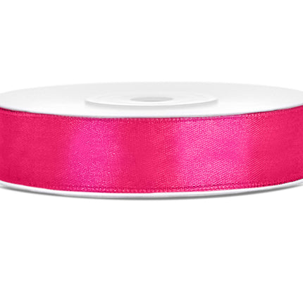 Satinband Fuchsia Hell 12mm 25m