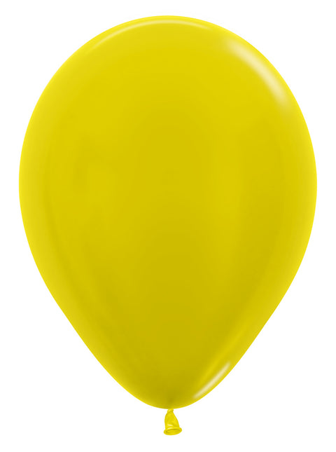 Ballons Metallic Gelb 30cm 50Stk