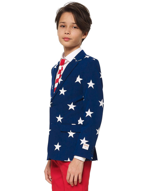 USA Stars Stripes Anzug Junge Teen OppoSuits