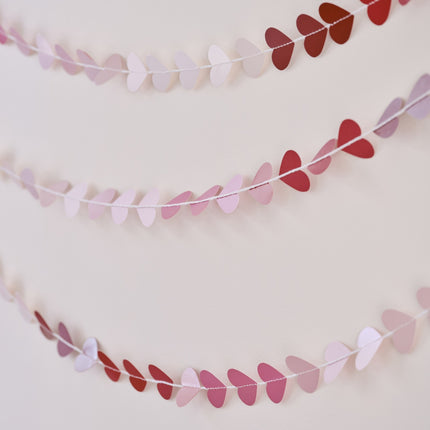 Girlande Ombre Hearts 5m