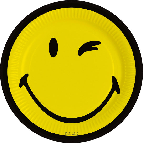 Teller Smiley 23cm 8St.