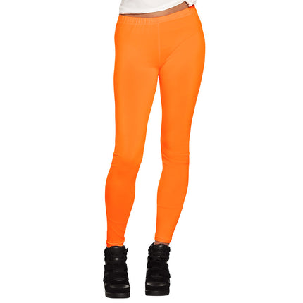 Orangefarbene Leggings