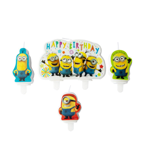 Minions Kerzen 4 Stk.