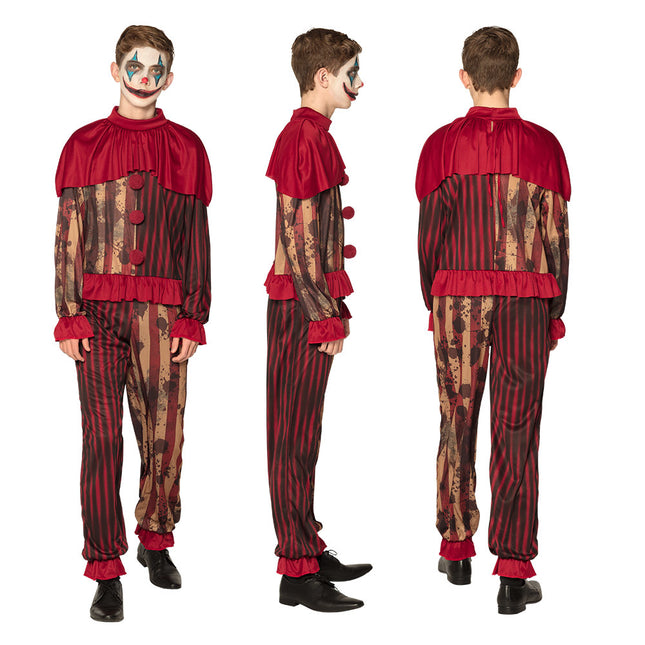 Halloween Clown Kostüm Rot Teen 14/16 Jahre alt