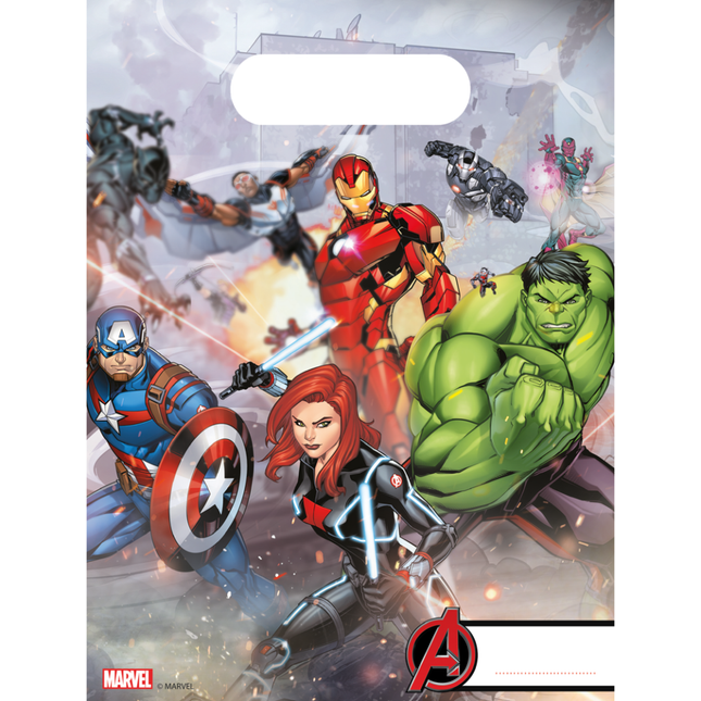 Avengers Partytüten Mighty 23cm 6Stk.