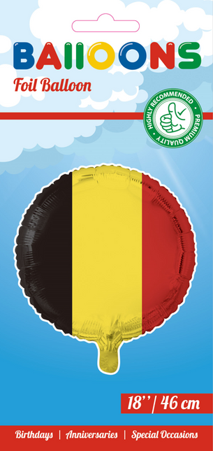 Heliumballon Flagge Belgien 45cm leer