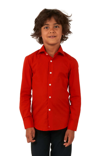 Rotes Hemd Junge OppoSuits