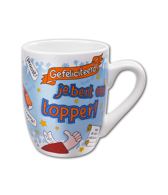 Becher Glückwunsch Topper 12cm