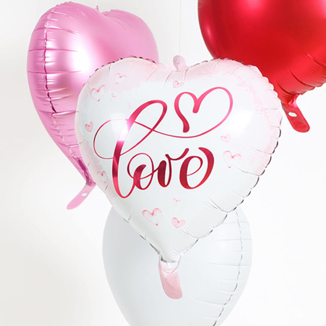 Helium Ballon Herz Liebe Leer 45cm