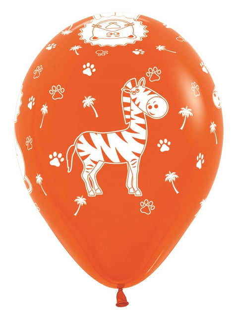 Ballons Dschungel Tiere Mix 30cm 25Stk