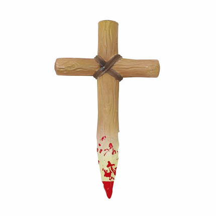 Halloween Kreuz Blut 30cm