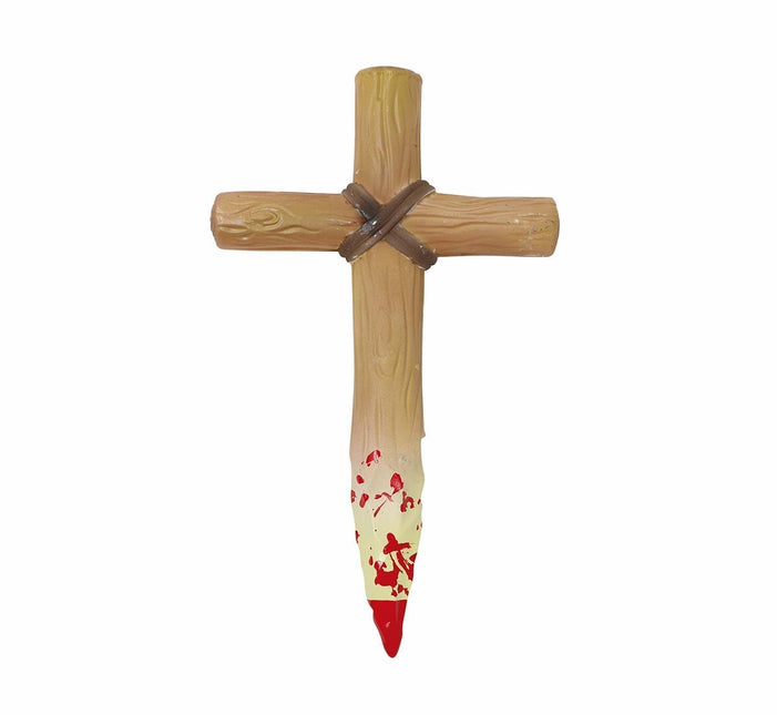 Halloween Kreuz Blut 30cm