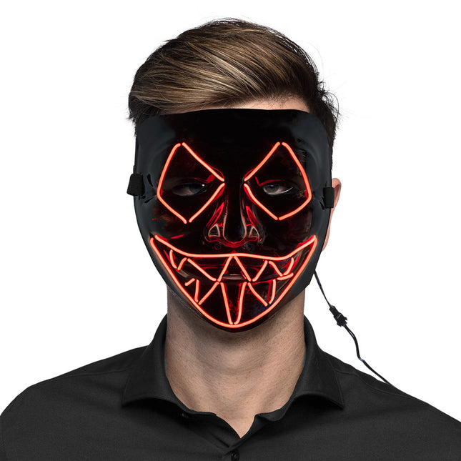 Halloween Led Maske Killer Lächeln Rot